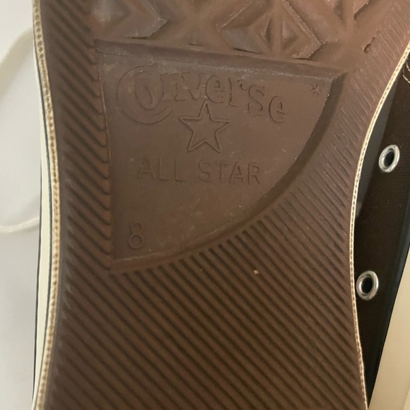 Converse Men's Brown Canvas Sneakers with White Accents - Picture 7 of 8